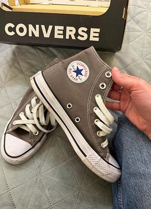 Кеди унісекс converse високі хакі