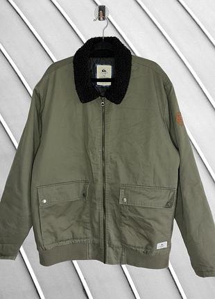 Чоловіча куртка quiksilver xxl eu56 uk46 ua56 workwear бомбер aviator jacket авіатор верхній одяг у стилі carhartt  пілот демисезонна куртка