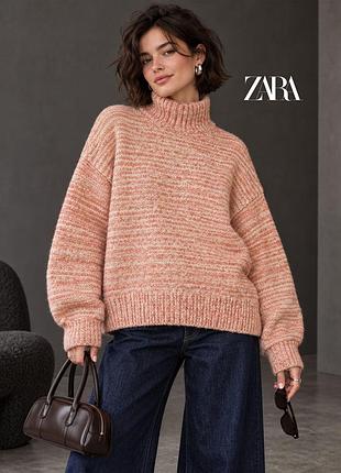 Новий светр оверсайз з коміром zara xs-s, більшомірить на m-l