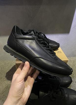 Чоловічі кросівки zara origin чорні шкіряні