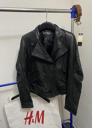 Дизайнерська плетена косуха k - yen куртка real leathers шкіряий 3