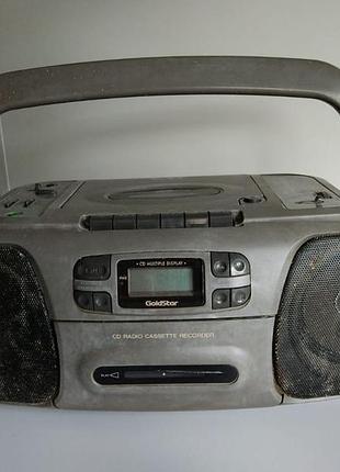 Магнитофон goldstar cd-340l (lg) с радио. на дачу / в гараж магнитофон