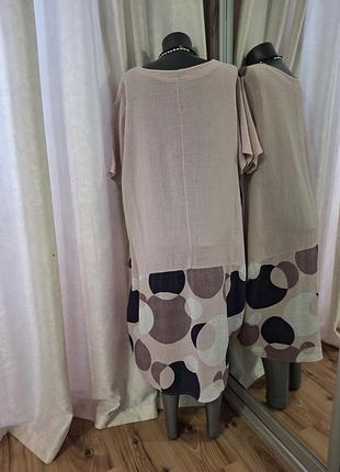Котоновое с карманами платье 👗 2