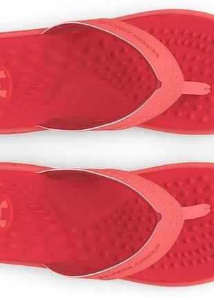 Жіночі шльопанці under armour 42р., червоний, 28см