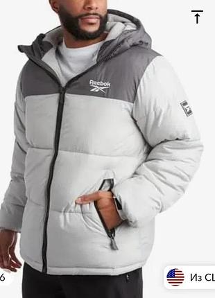 Мужская куртка reebok 42 / xl / 50, серый