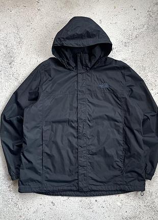 Вітровка чоловіча the north face чорна на мембрані