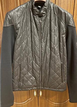 Куртка чоловіча belstaff стьобана на флісі, чорна
