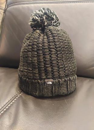 Женская вязаная шапка the north face