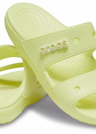 Чоловічі шльопанці crocs classic unisex 47.5р., жовті, 31,5 см