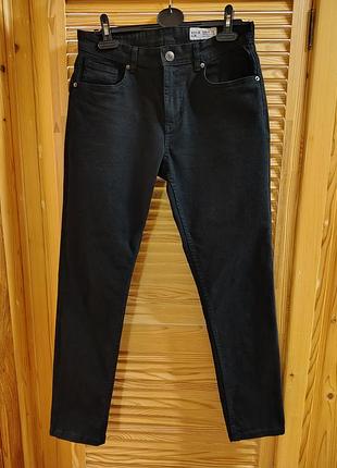 Черные мужские джинсы denim co slim, размер w32/l30