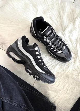 Стильные кроссовки nike air max 95 black &amp; grey