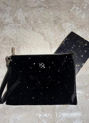 Оксамитова косметичка-клатч kiko milano holiday wonderlights (оригінал)