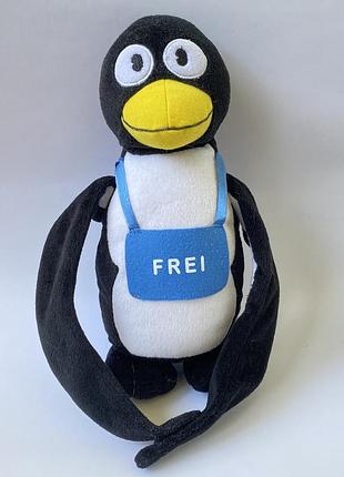 Мягкая игрушка пингвин на ручку двери подвеска знак frei свободно пингвины пингвинчик длинные лапы на липучках