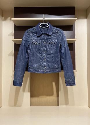 Bershka,  100% натуральна шкіра, шкіряна куртка