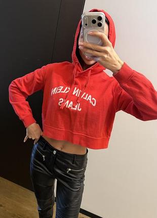 Худі жіноче calvin klein jeans червоне 2