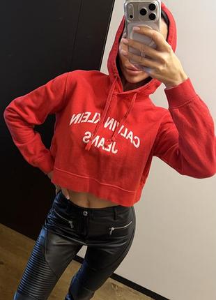 Худі жіноче calvin klein jeans червоне 3