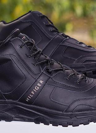 Кроссовки зимние, ботинки tommy hilfigh sneaker men's leather 44 р. оригинал
