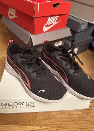 Кросівки puma all-day active, чорно-рожеві