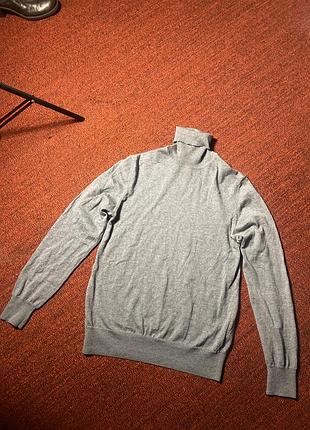 Чоловічий гольф в сірому кольорі peak performance в ромірі s-m merino wool