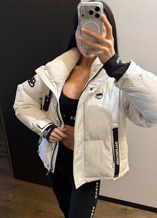 Куртка женская balenciaga демисезонная белая
