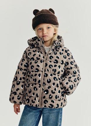 Куртка дитяча h&m демісезонна з леопардовим принтом