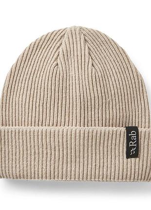 Шапка rab perimeter rolled beanie pebble qab-67