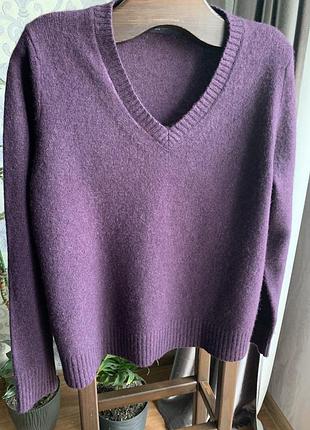 Теплий вовняний джемпер з вовни ягнят marks&spencer collection
