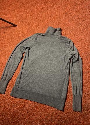 Гольф чоловічий gap 100%merino wool в сірому кольору в розмірі m