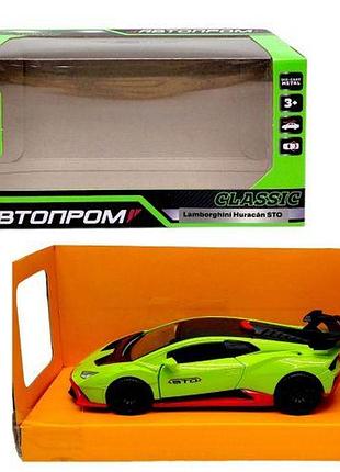 Машина автопром, lamborghini huracan sto (зеленая)