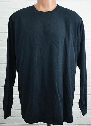 Щільний чоловічий лонгслів gildan (xl) ultra cotton