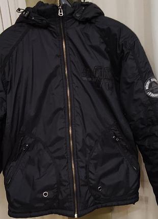 Куртка чоловіча jack&jones чорна, демісезон, єврозима, розмір 48-50