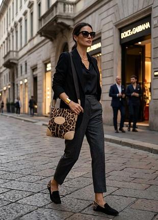 Сумка через плече dolce &amp; gabbana leopard print canvas crossbody bag вінтаж оригінал