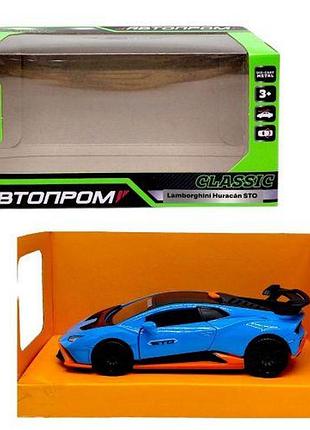 Машина автопром, lamborghini huracan sto (голубая)