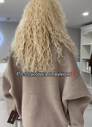 Пальто кашемир loro piano с лисой 3