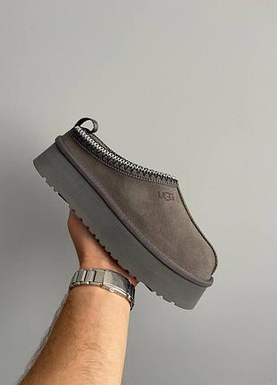 Ugg tasman platform dark grey 9