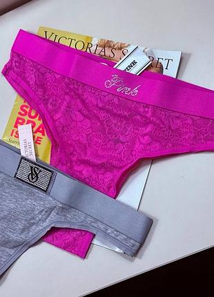Набір нових трусиків  victoria’s secret | pink