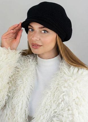 Вязаная шапка/берет/кепка/картуз с козырьком от "h&amp;m"