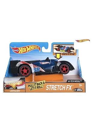 Новий у відкритій коробці стретчмобіль hot wheels hi-tech missile від toystate 16 см, зі світлом та звуком (90711)