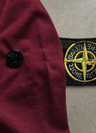 Худі stone island бордове 2