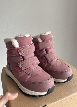 Черевики зимові на дівчинку viking footwear equip warm waterproof 2v pink