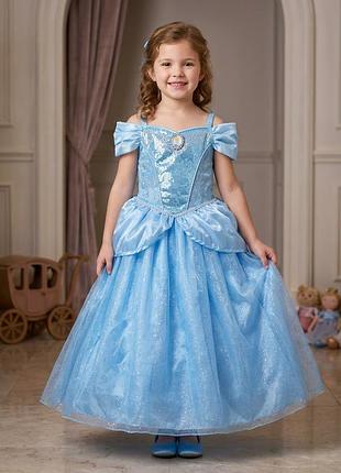 Карнавальное платье попляшки disney princess от tu (7–8 лет, 122-128 см)