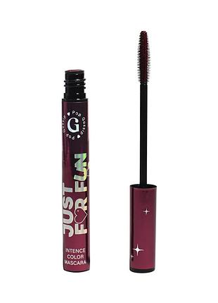Pop gossip тушь для ресниц с эффектом объема и подкручивания just for fun burgundy