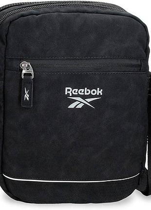Чорна сукня месенджер в спортивному стилі бренду reebok з якісної штучної шкіри