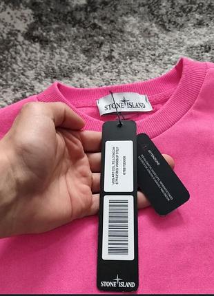 Світшот  stone island рожевий 2