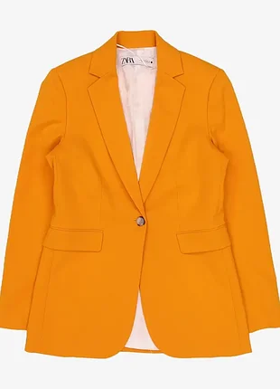 Оранжевый пиджак от zara