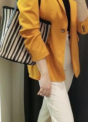 Оранжевый пиджак от zara 10