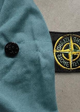 Кофта  stone island з капюшоном, бірюзова 3