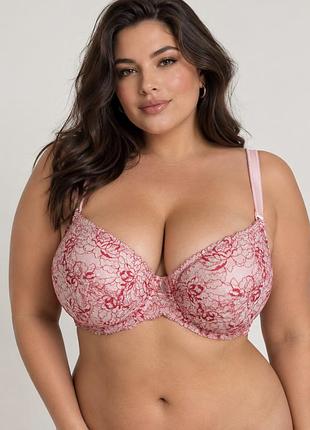 Мереживний бюстгальтер/бра батал plus size pretty secrets у рідкісному розмірі uk 44h / 100k/100l🔥🔥🔥