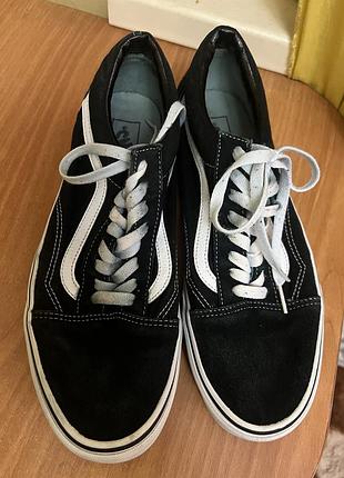 Кеди унісекс vans old skool чорно-білі