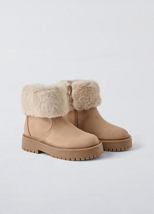 Сапоги zara зимові 36,38 р
